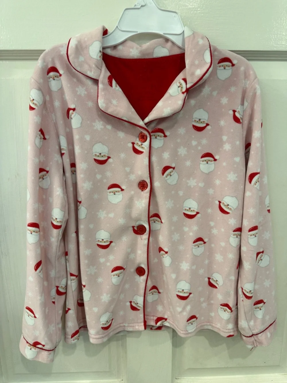Max & Olivia Girls Kids Santa Pajamas Size 10/12